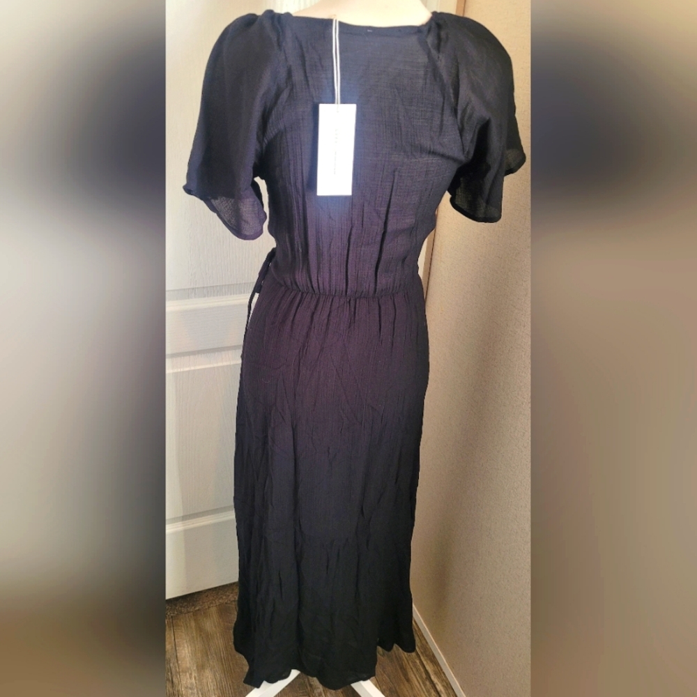 NWT Lush black full wrap dress Size small - Picture 3 of 3